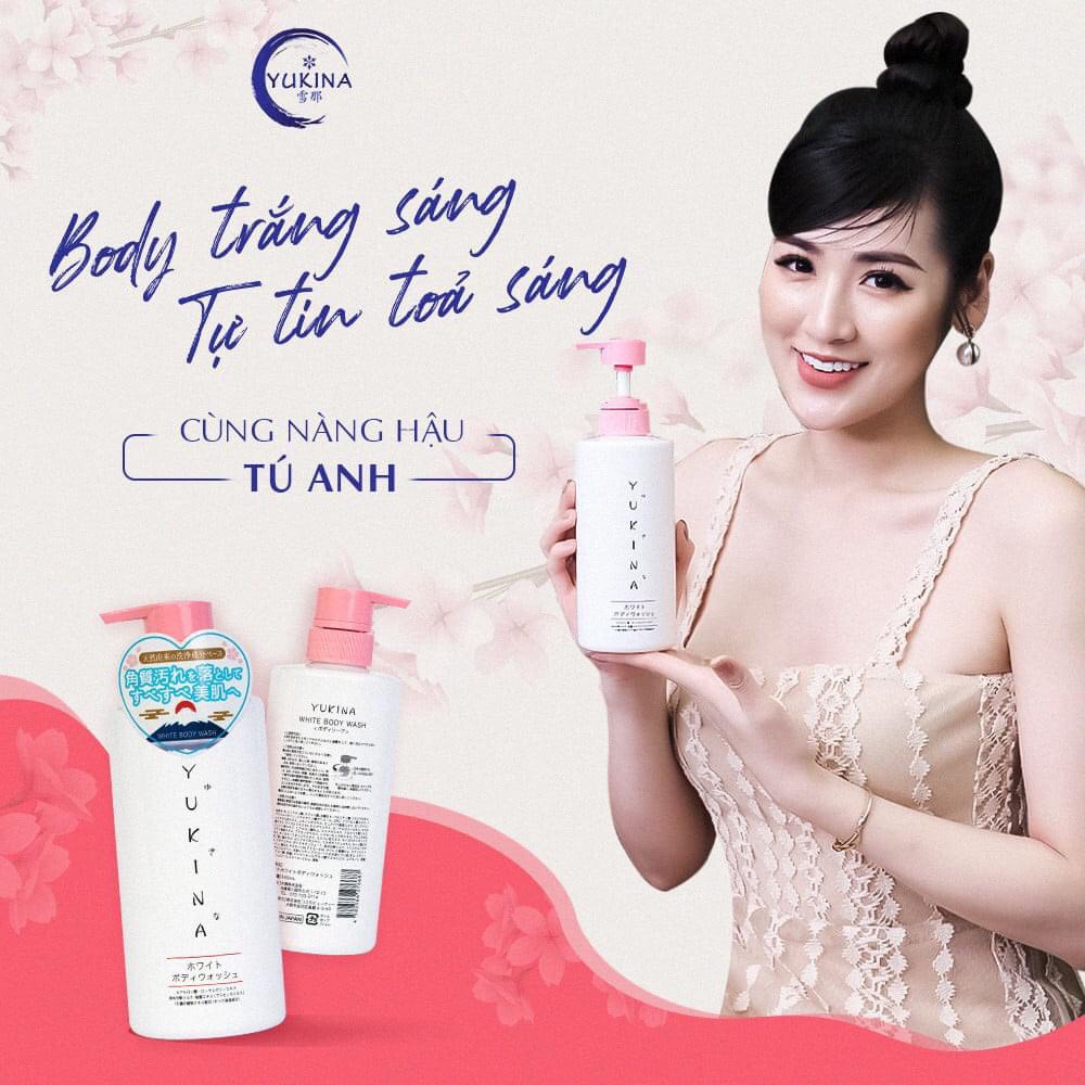 Sữa tắm trắng da Yukina White Body Wash 500ml