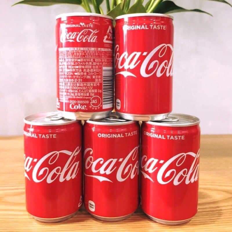 7725b906 0821036f8b146123e9514e96e9f5f8a0 - Nước ngọt Coca Cola nội địa Nhật Bản - Phiên bản lon Mini (Thùng 30 lon x 160ml)