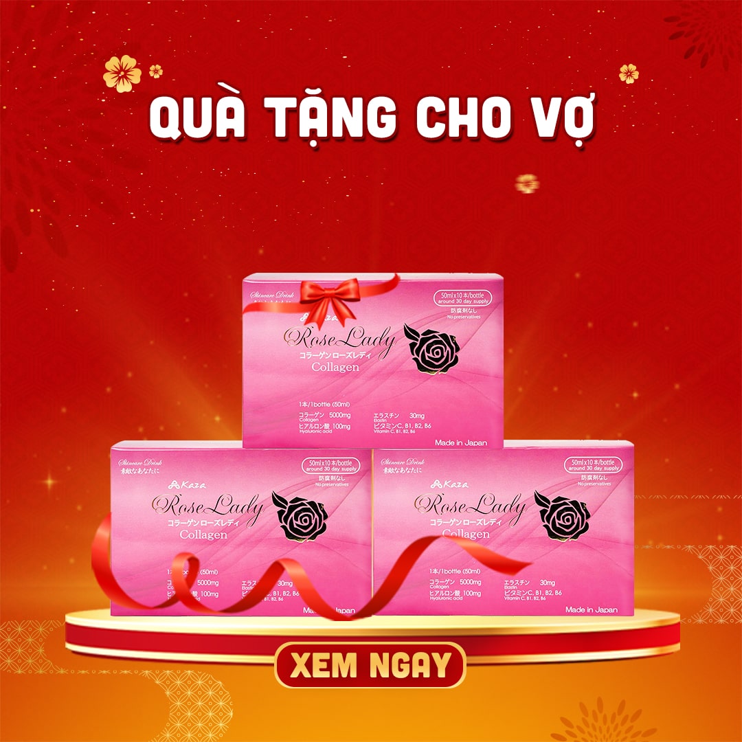 nước uống Collagen Kaza Rose Lady