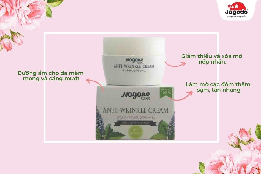 Kem chống lão hóa Nhật Nagano Anti-Wrinkle Cream 30g