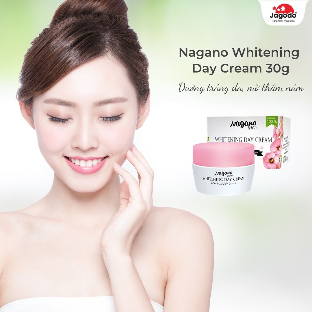 Kem dưỡng trắng da ban ngày Nagano Whitening Day Cream 30g