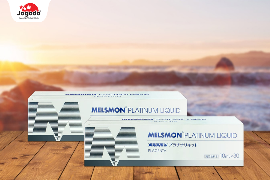 Nước uống nhau thai ngựa Melsmon Platinum Liquid Placenta