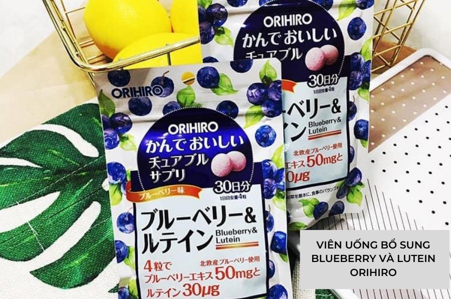 Viên uống bổ sung Blueberry và Lutein Orihiro