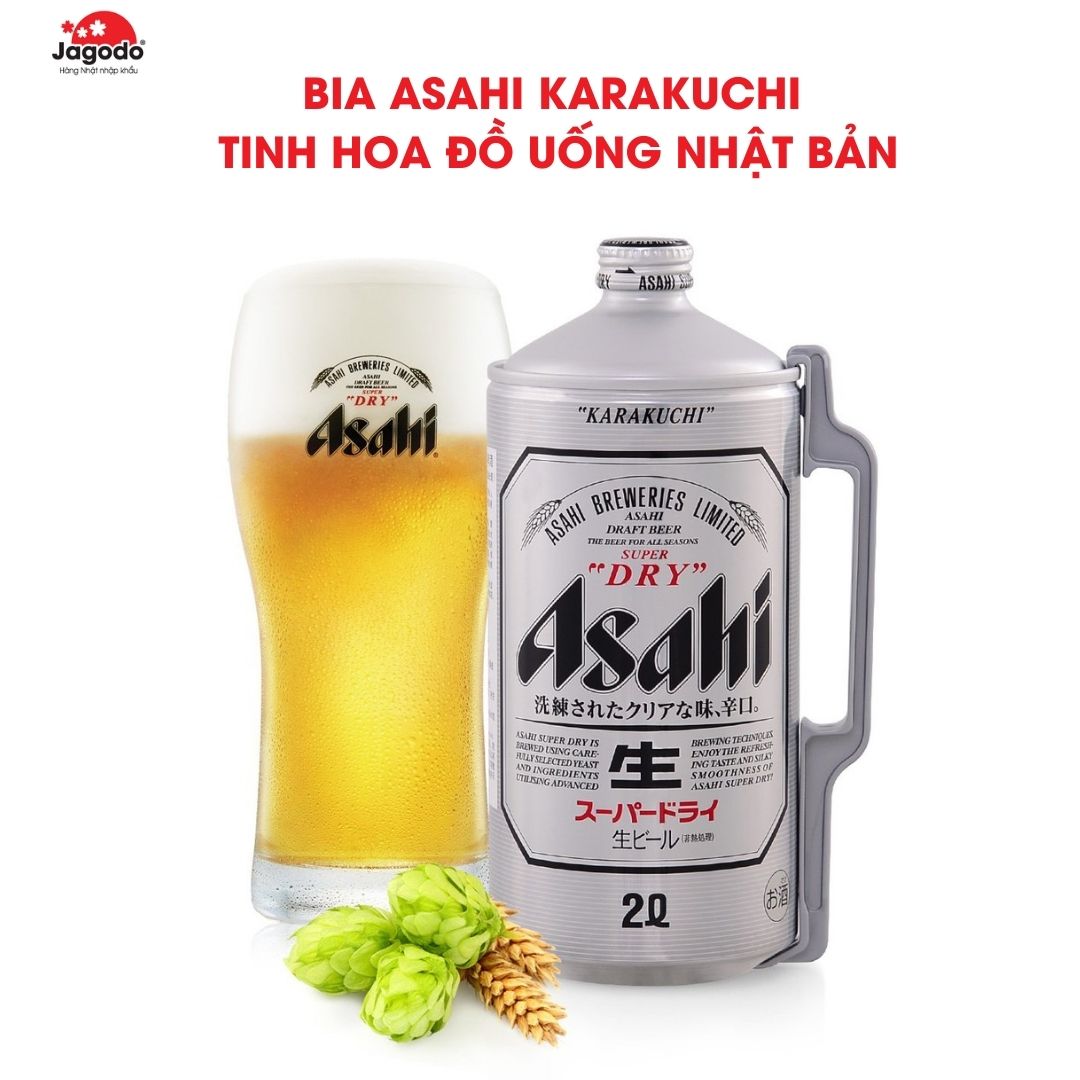 Bia Asahi Karakuchi 2 lít