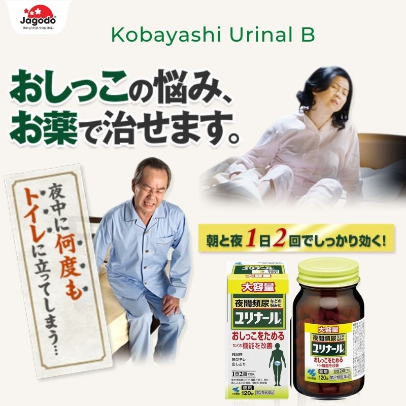 Viên uống trị tiểu đêm Kobayashi Urinal B 120 viên
