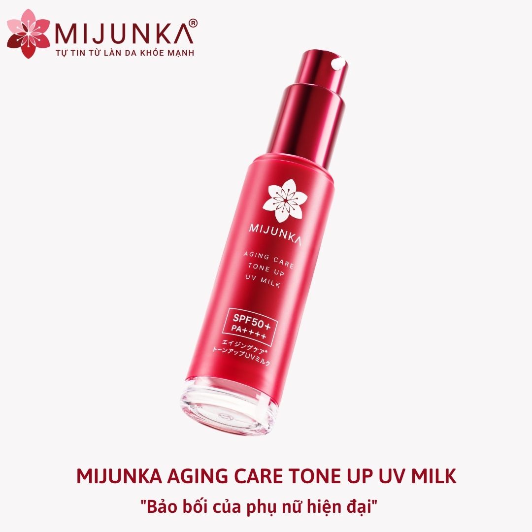 Kem chống nắng Mijunka Aging Care Toneup UV Milk 30ml