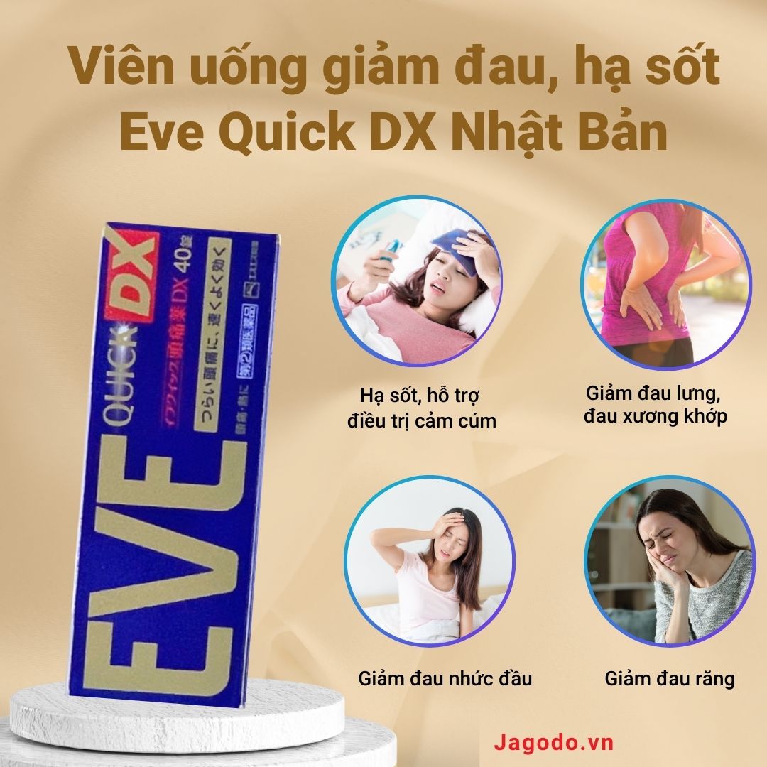 viên uống giảm đau hạ sốt Eve Quick DX