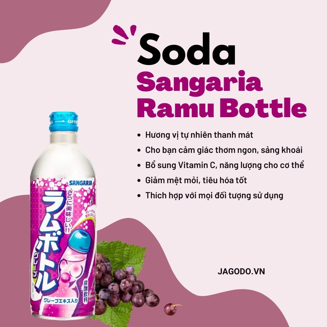 Nước soda Sangaria Ramu Bottle