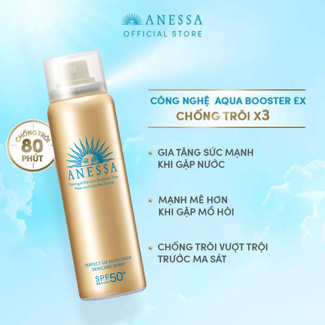 chống nắng Anessa Perfect UV Sunscreen Skincare Spray