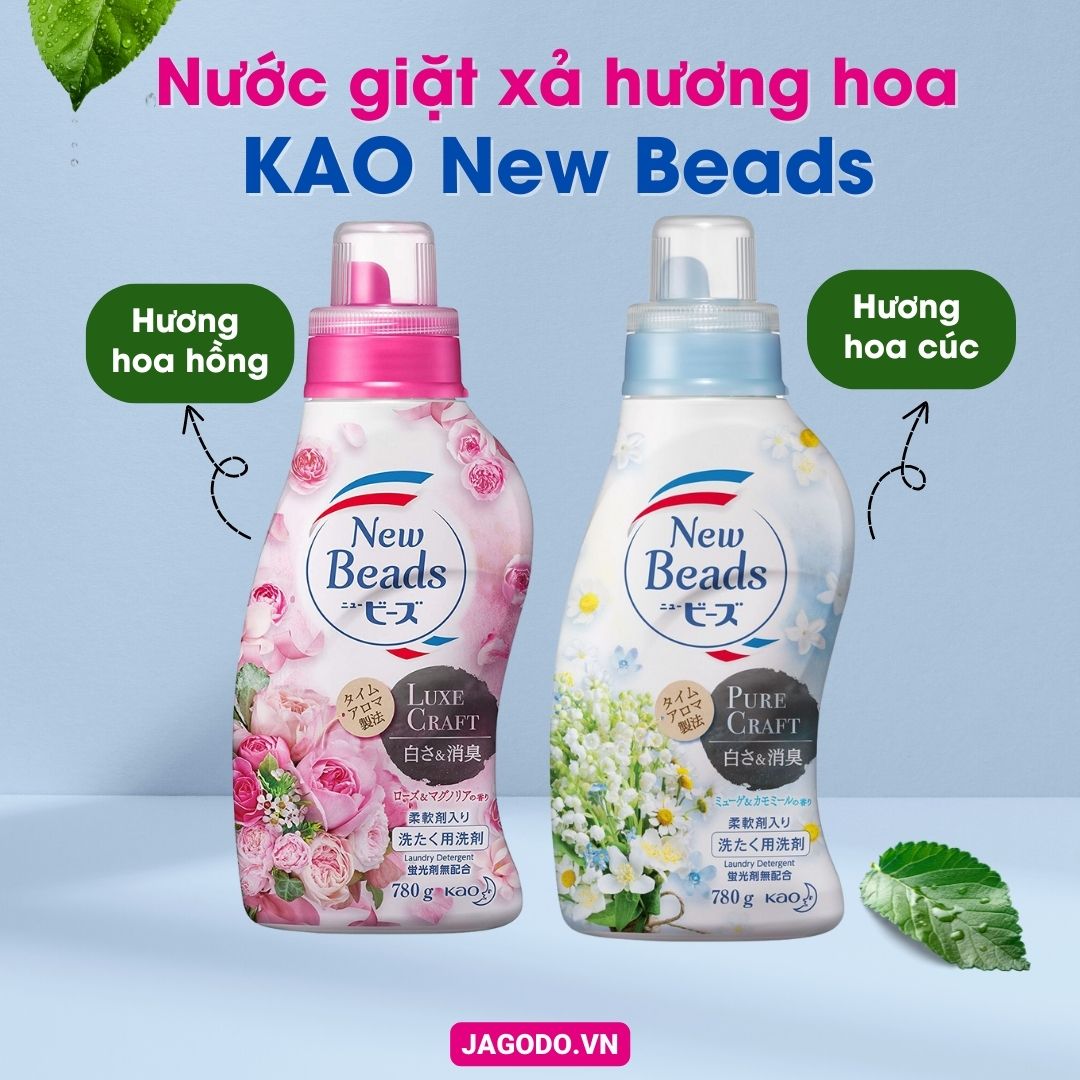 Nước giặt xả Kao New Beads
