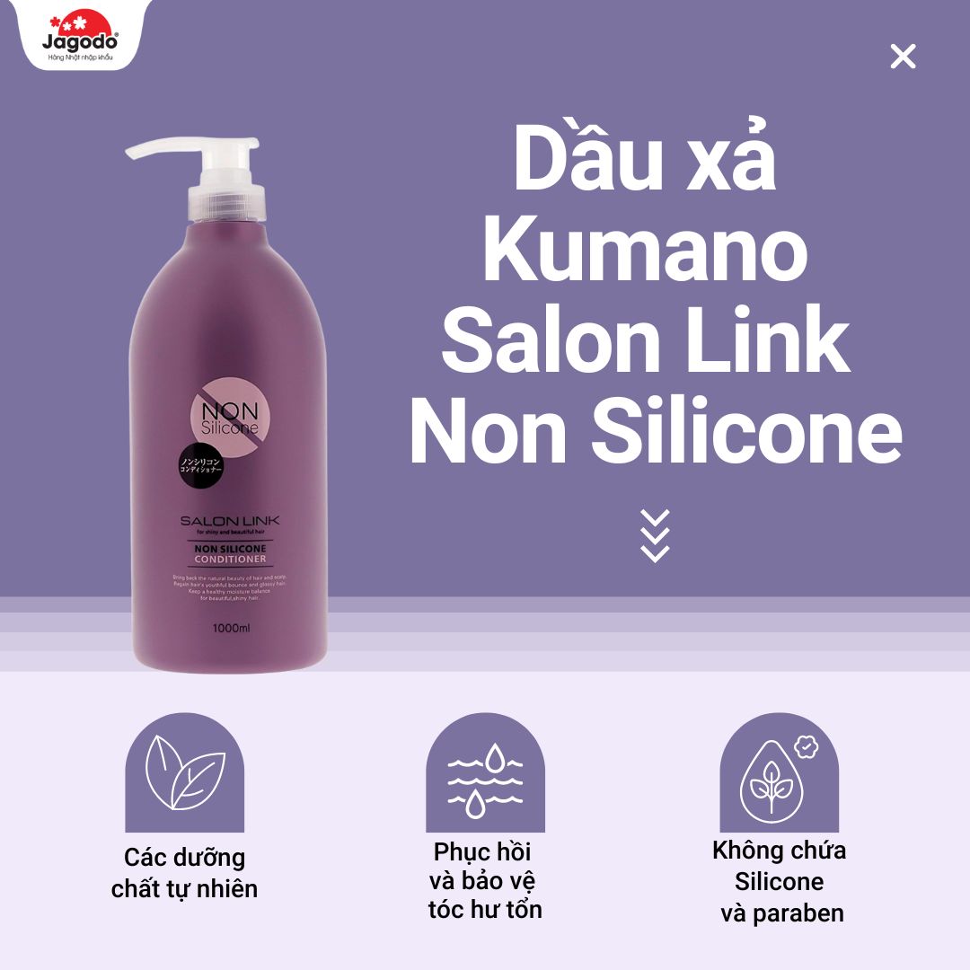Dầu xả Kumano Salon Link Non Silicone 1000ml