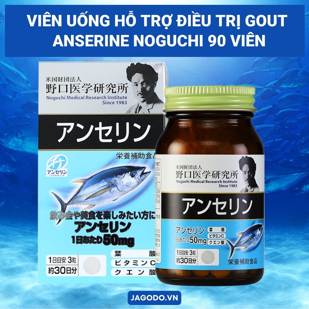 Viên uống hỗ trợ điều trị Gout Anserine Noguchi 90 viên