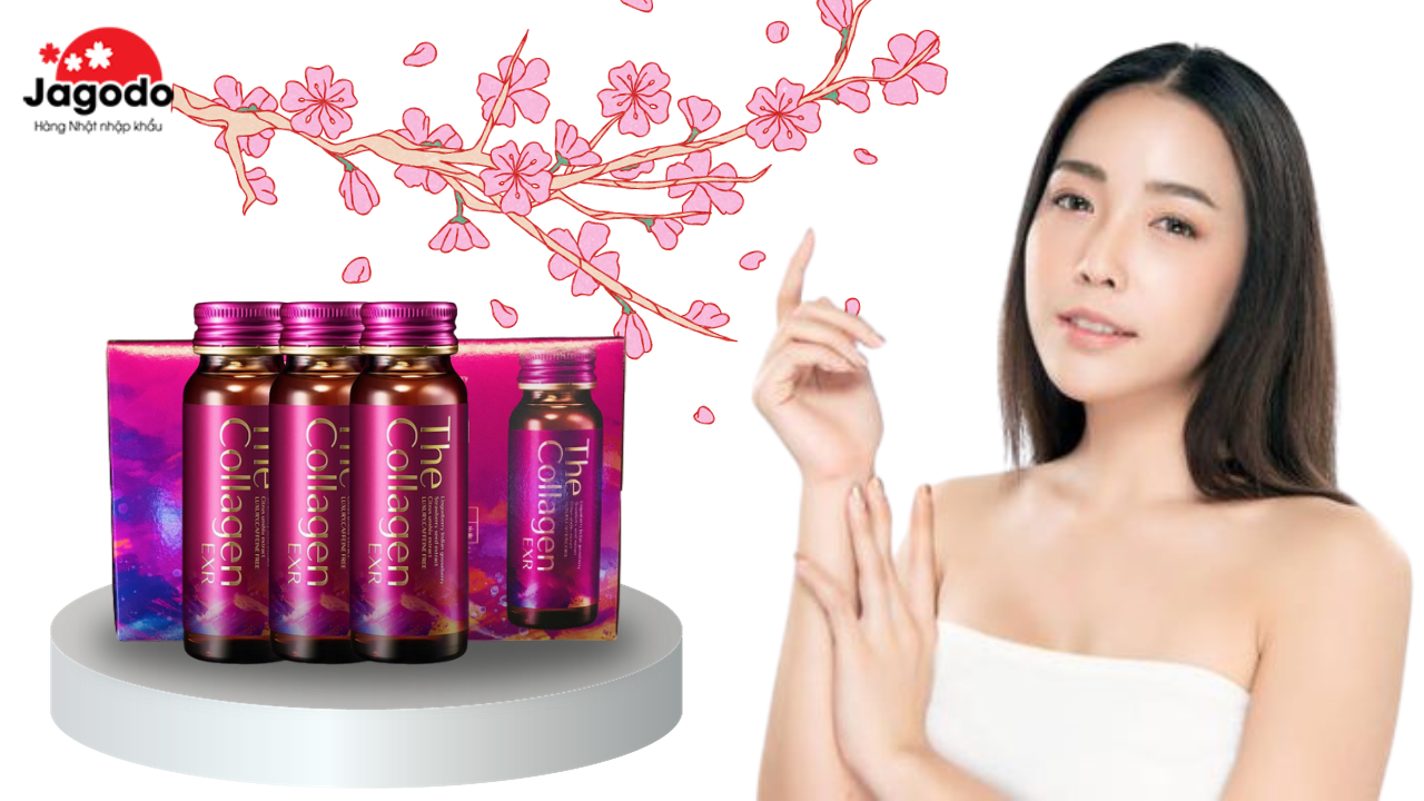 The Collagen Shiseido dạng nước EXR (Hộp 10 chai x 50ml)