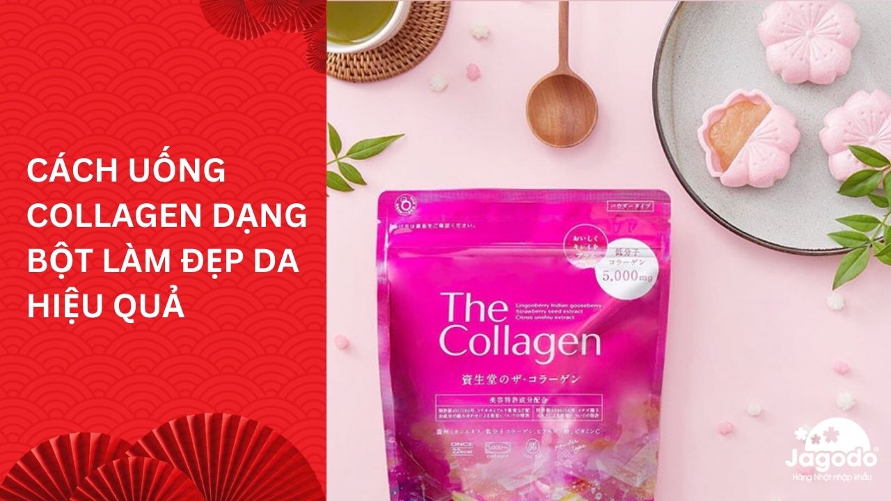 Cách uống collagen dạng bột làm đẹp da