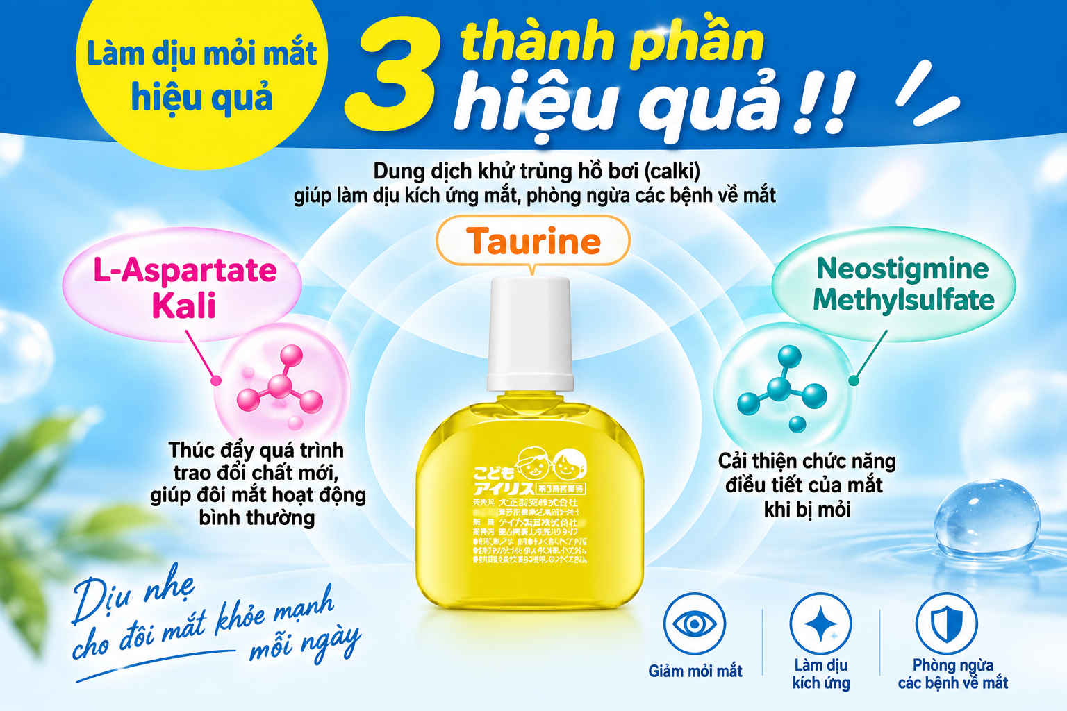 13865cb6 iris 05 - Nhỏ Mắt Trẻ Em Taisho Iris Kodomo 14ml