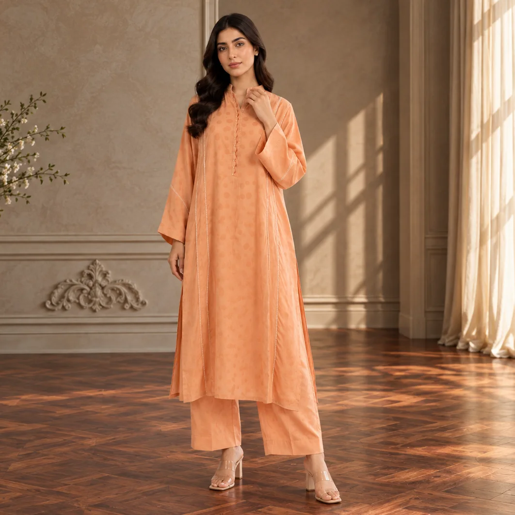 Women's 2 Pcs Suit Peach