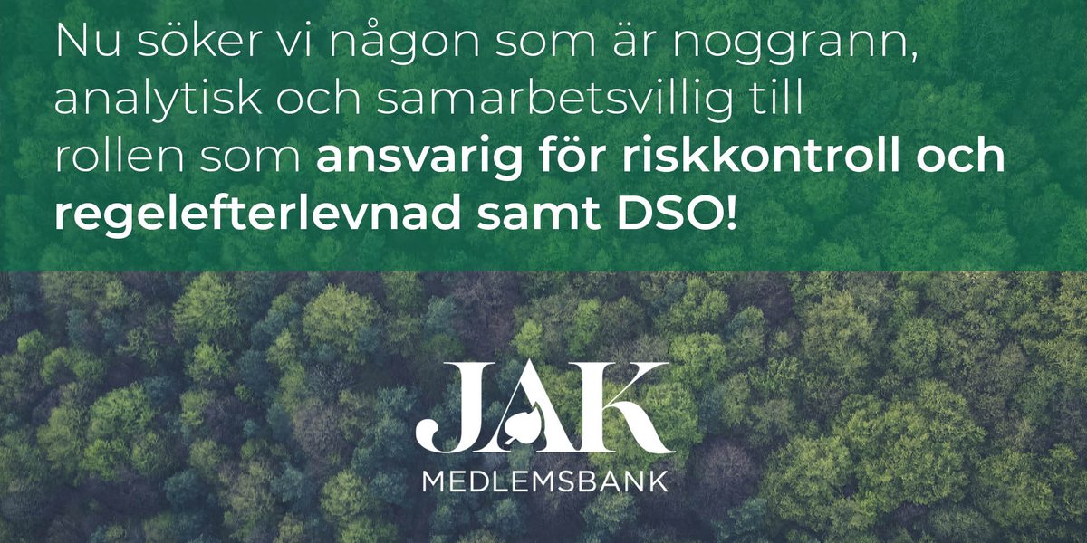 Ansvarig riskkontroll och regelefterlevnad, DSO