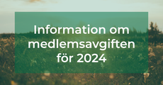 Info medlemsavgift 2024