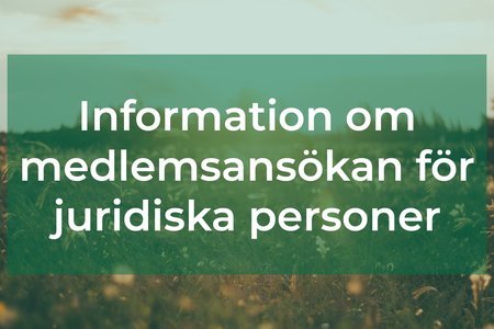 Juridiska personer medlemsansökan