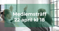 Nyhetspuff medlemsträff 22 april 2024