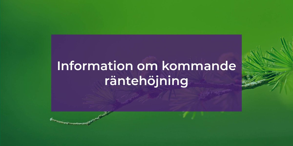 Informationkommanderäntehöjning