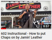 GENUINE LEATHER MOTORCYCLE CHAPS - Jamin Leather®