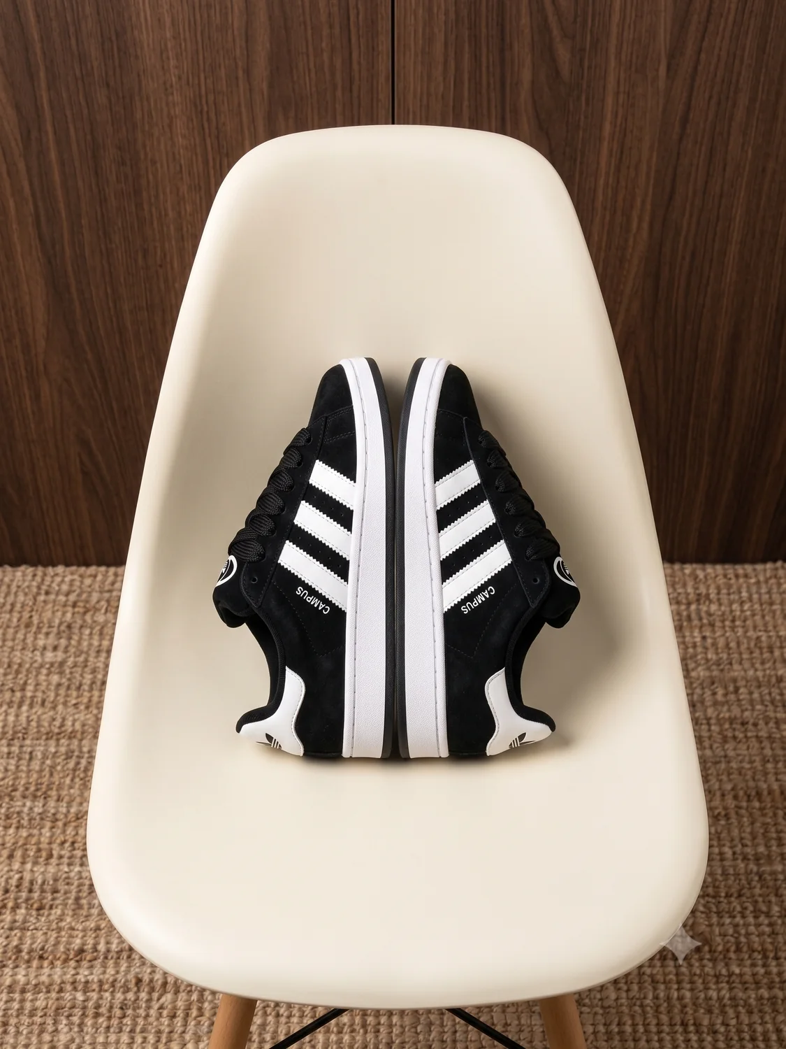 Adidas Campus Negro - Blanco