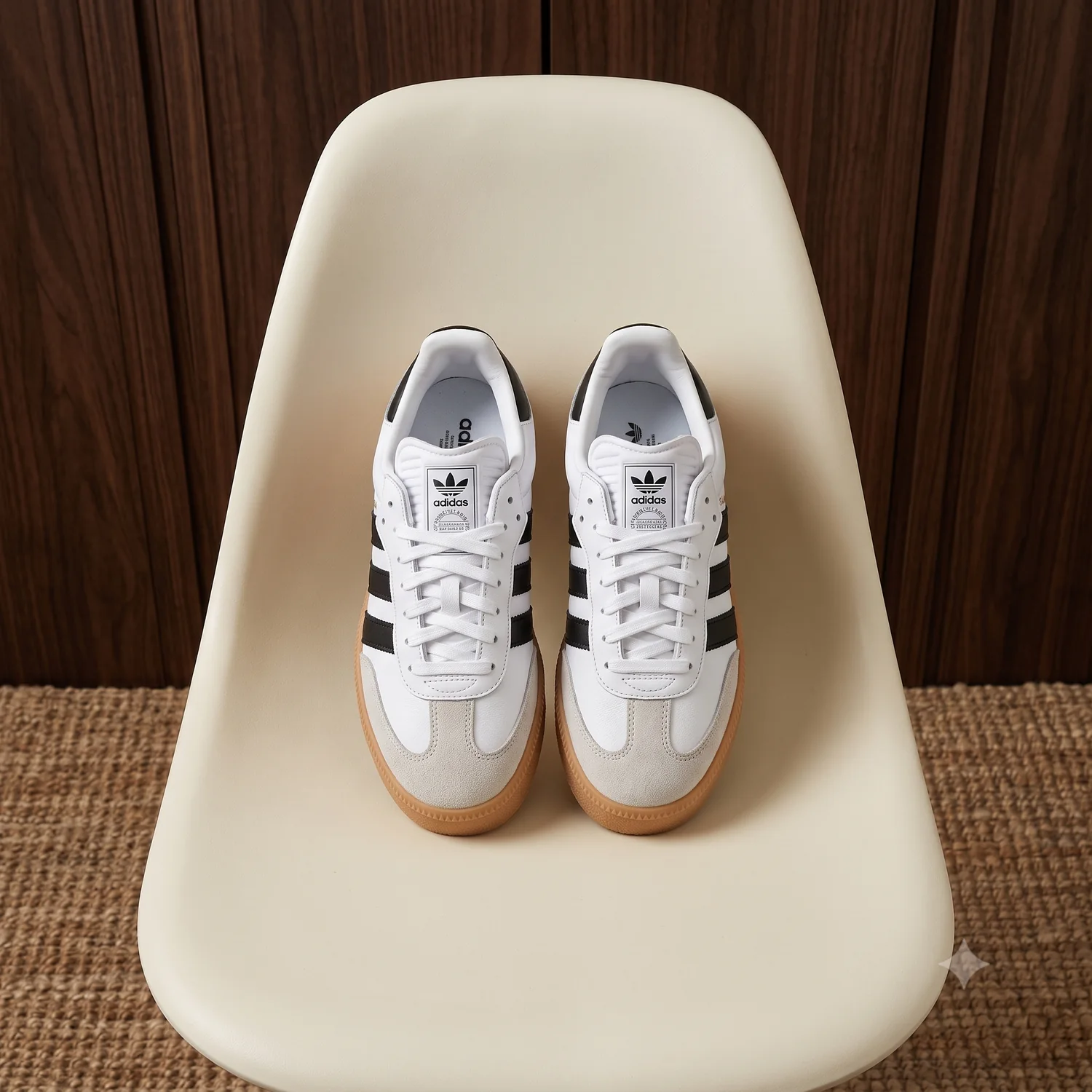Adidas Samba - Blanco / Café