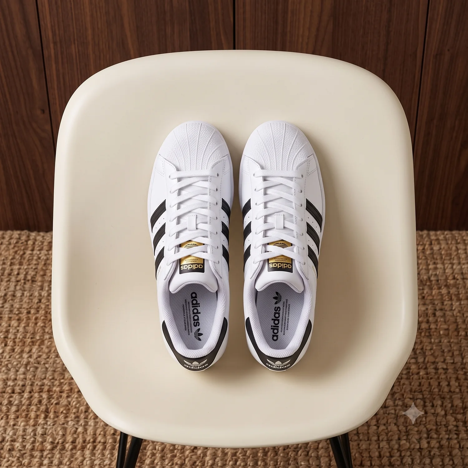 Adidas Superstar Blanco - Negro