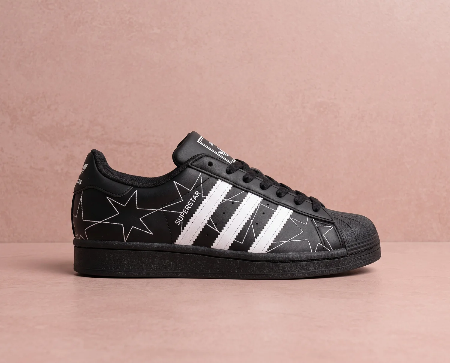 Adidas Superstar Dama Estrellas - vista lateral