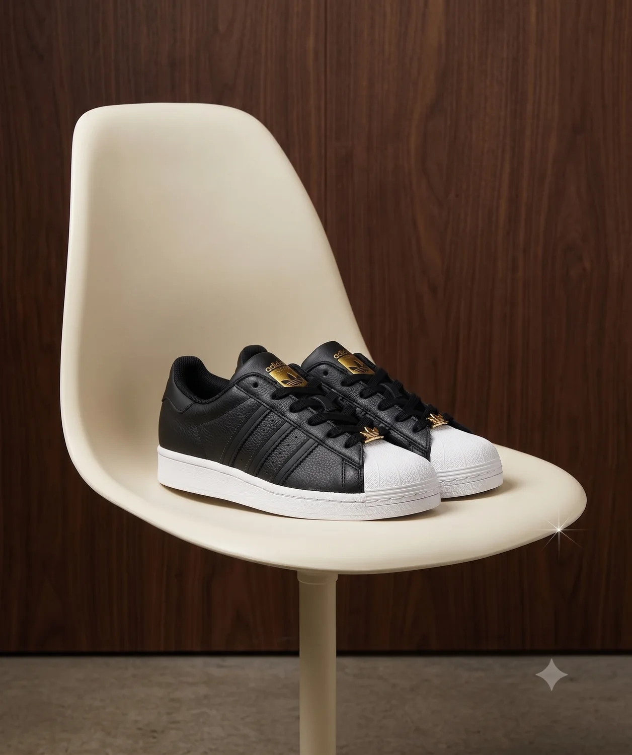 Adidas Superstar Negro - Gris