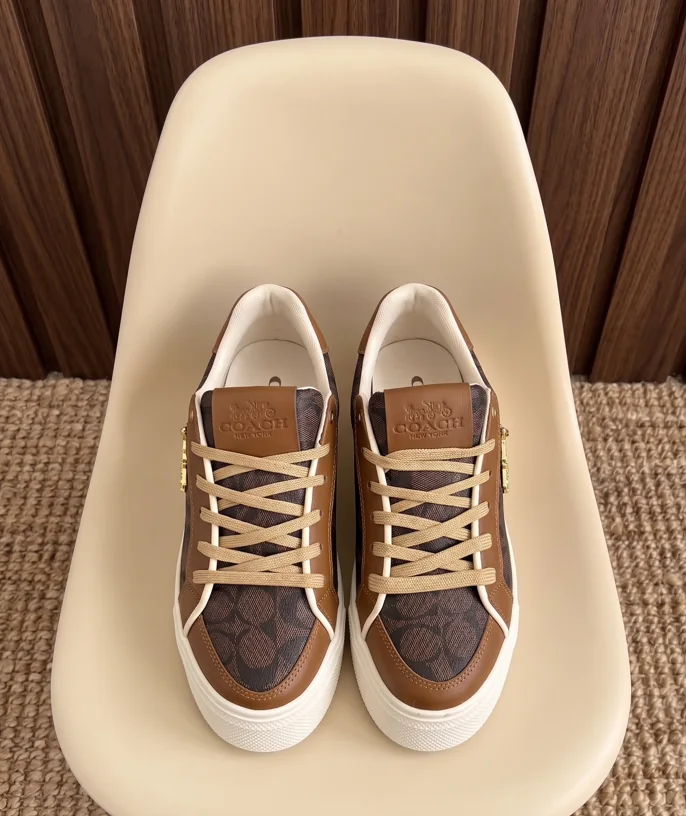 Coach Lowline Plataforma Dama Café
