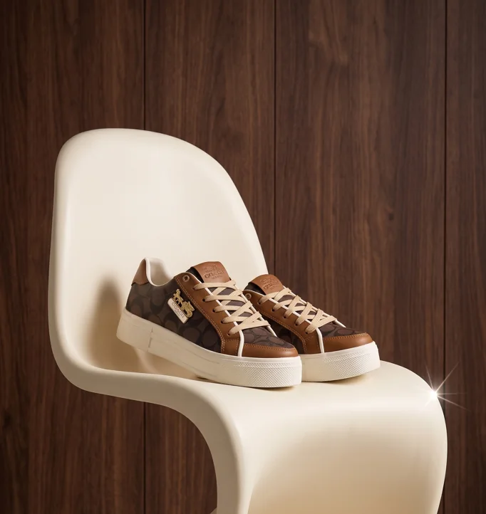 Coach Lowline Plataforma Dama Café