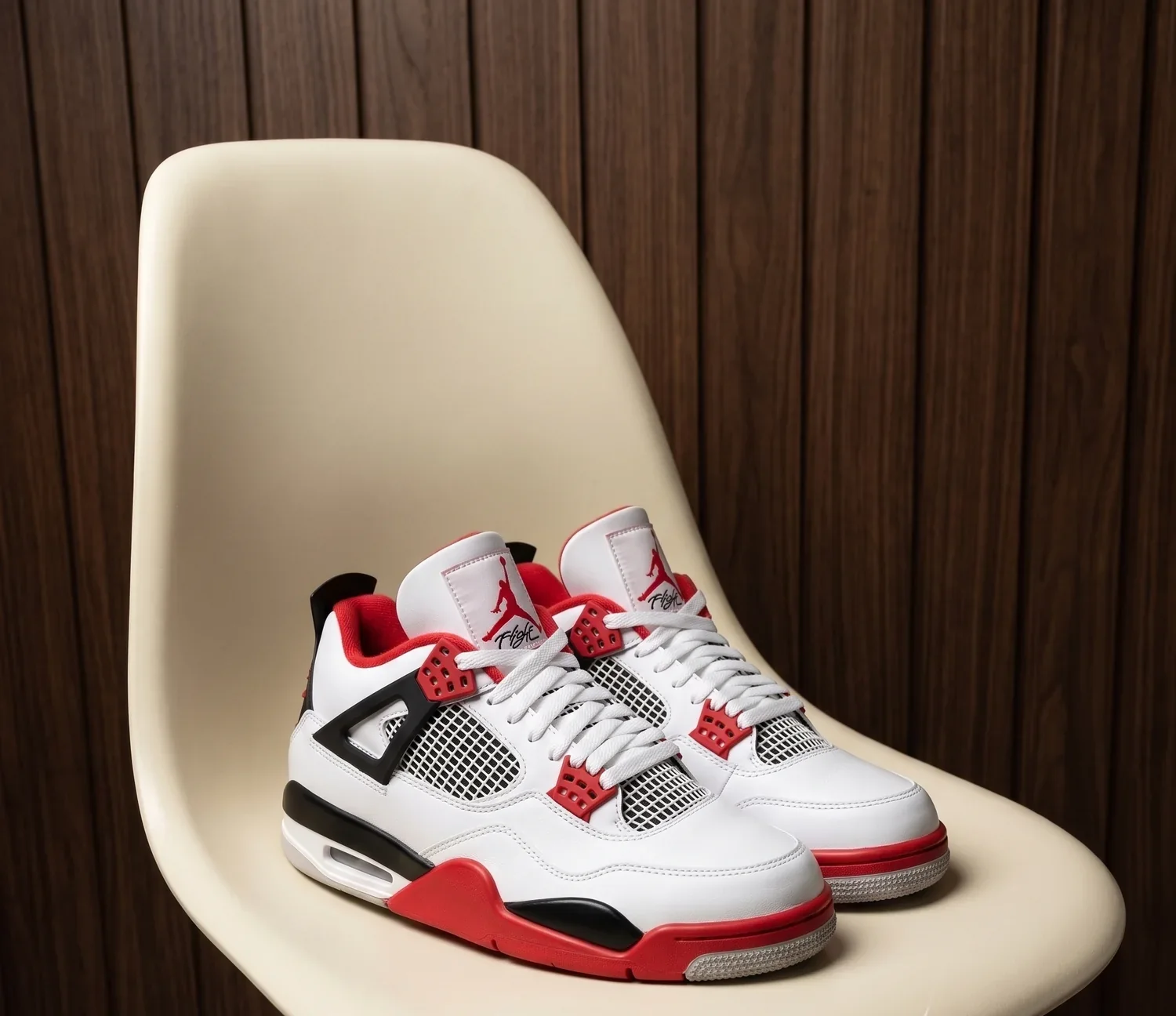 Jordan Retro Blanco - Rojo