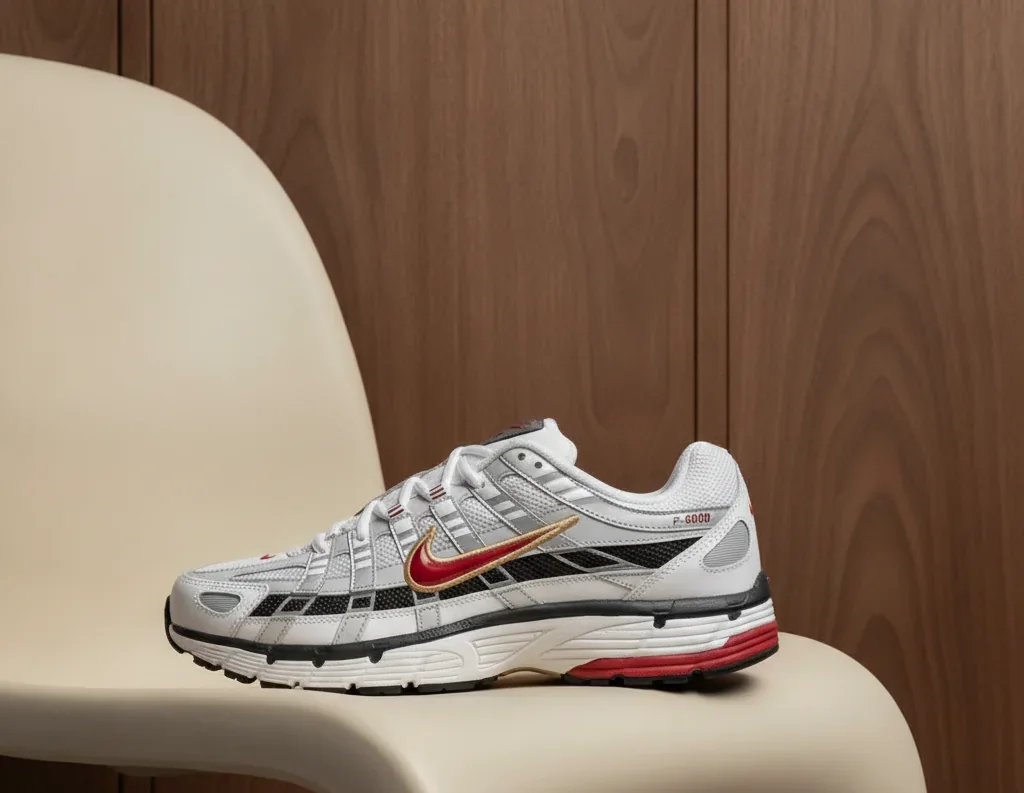 Nike P6000 - Gris / Rojo
