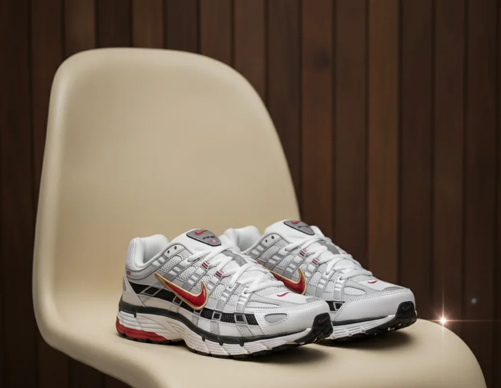 Nike P6000 - Gris / Rojo