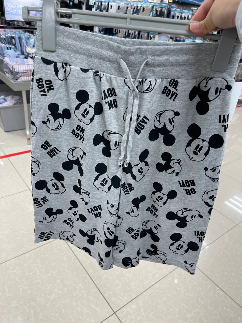 Mickey Mouse 滿版大頭圖案短褲