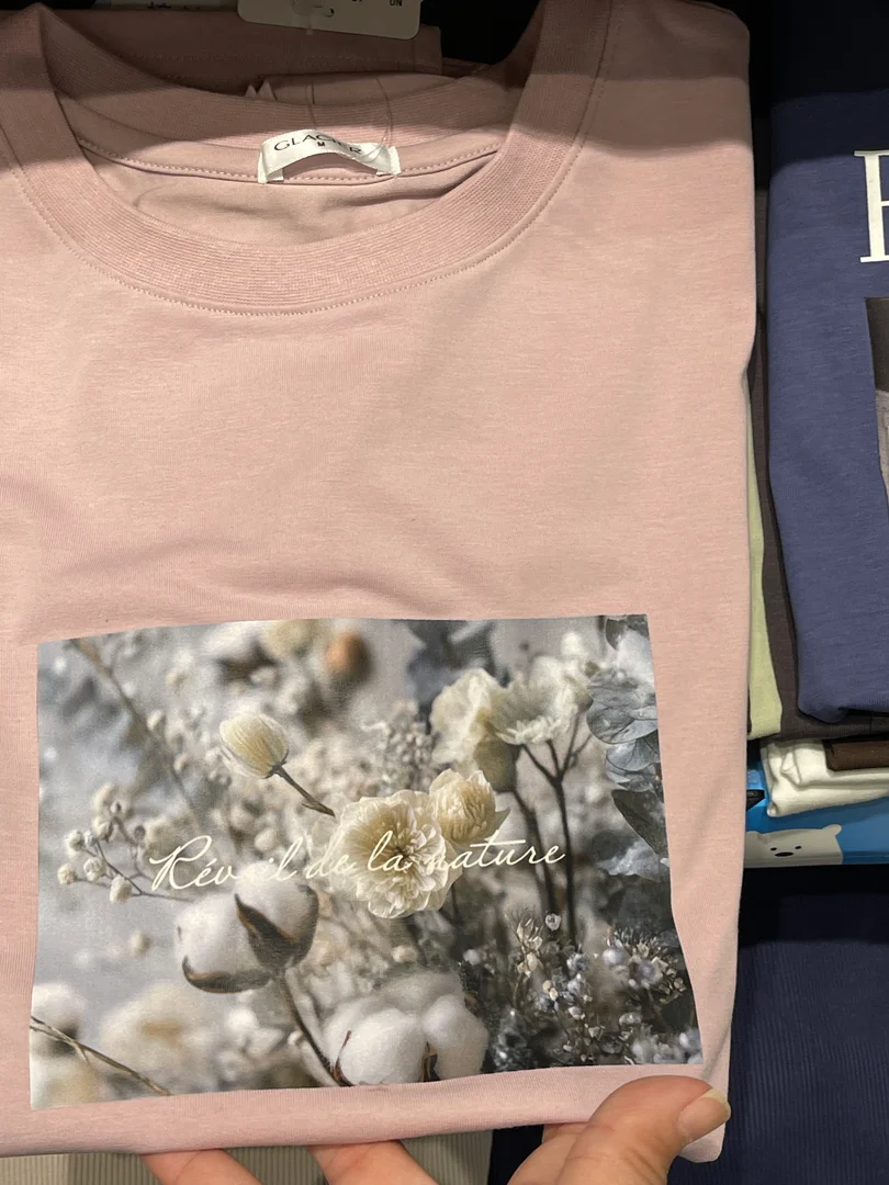 GLACIER 花卉相片印花 T-shirt