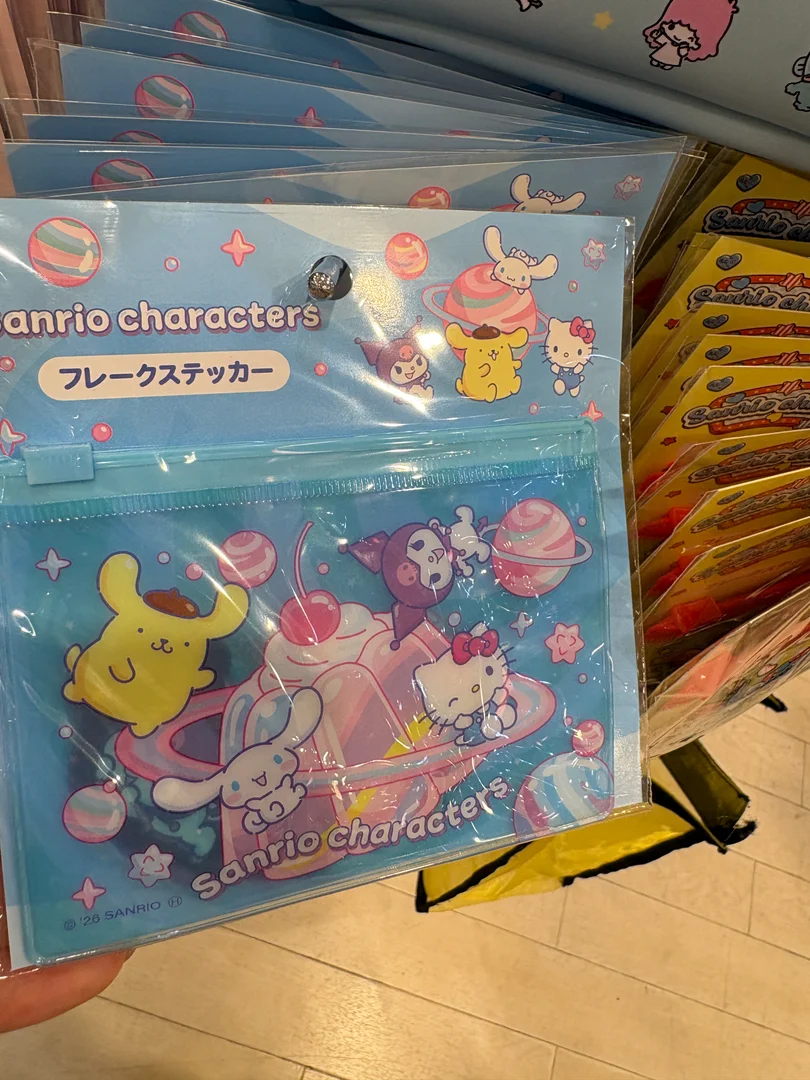 Sanrio characters 貼紙連收納袋