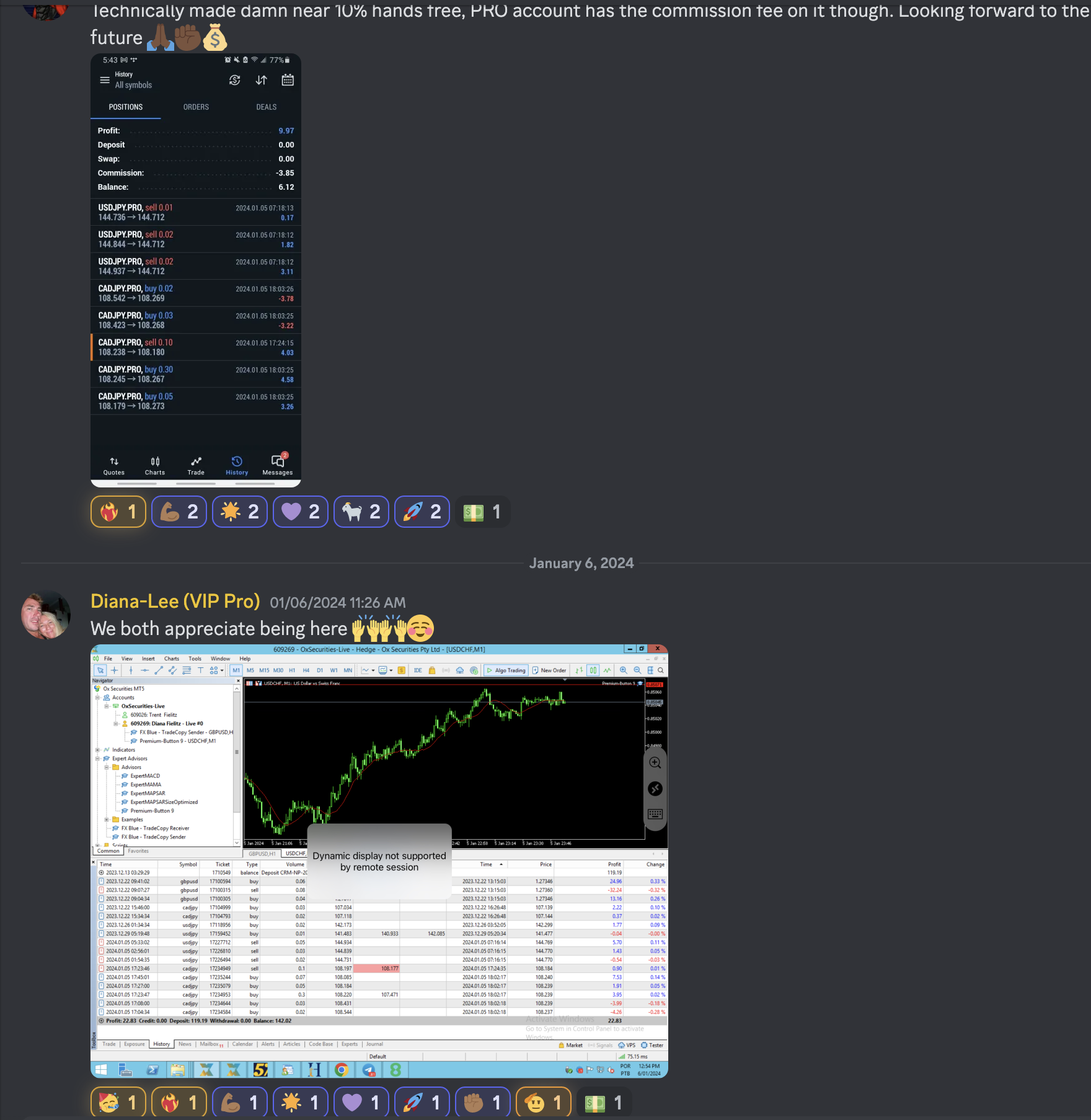Trading Success Screenshot