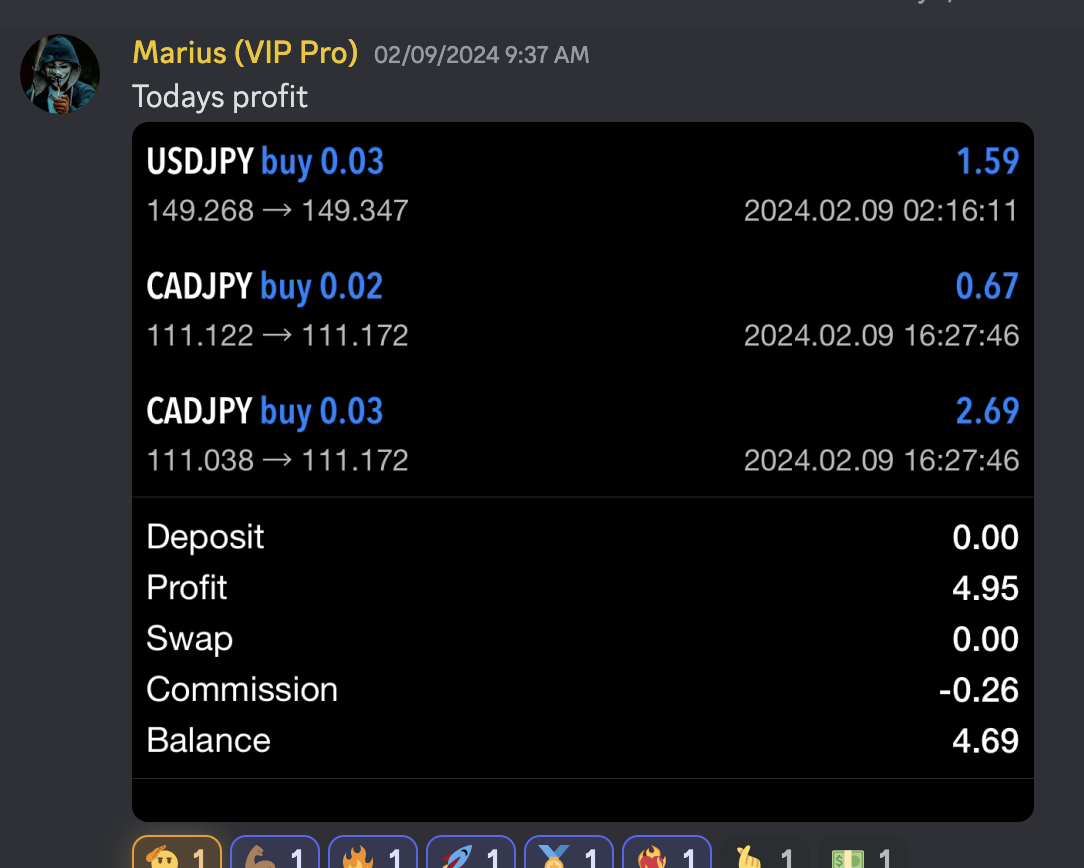 Trading Success Screenshot