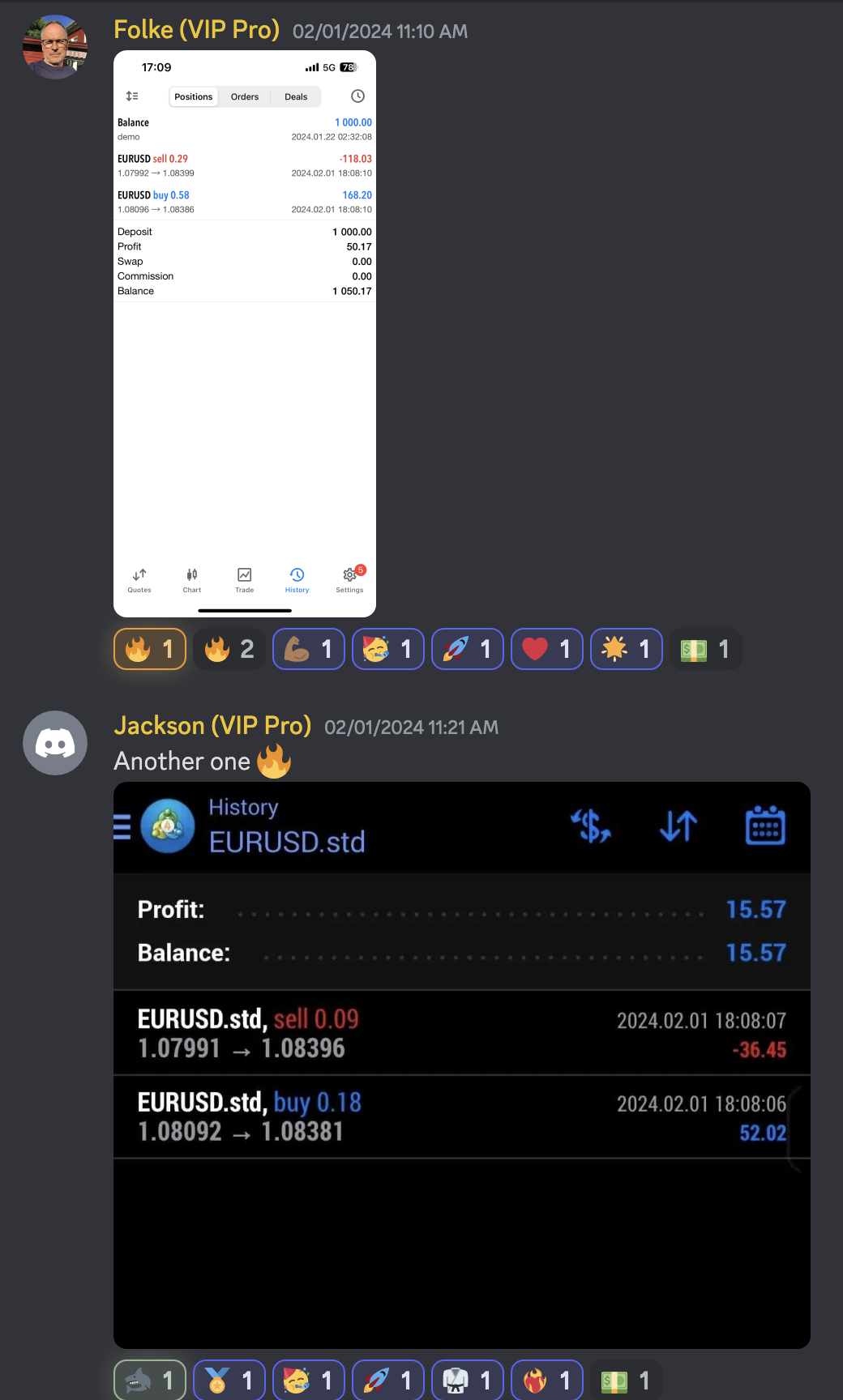 Trading Success Screenshot