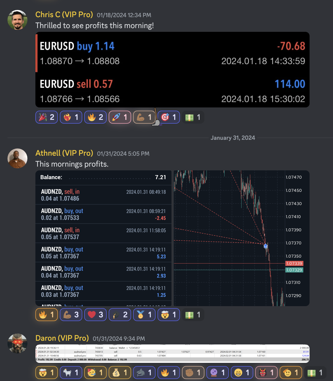 Trading Success Screenshot