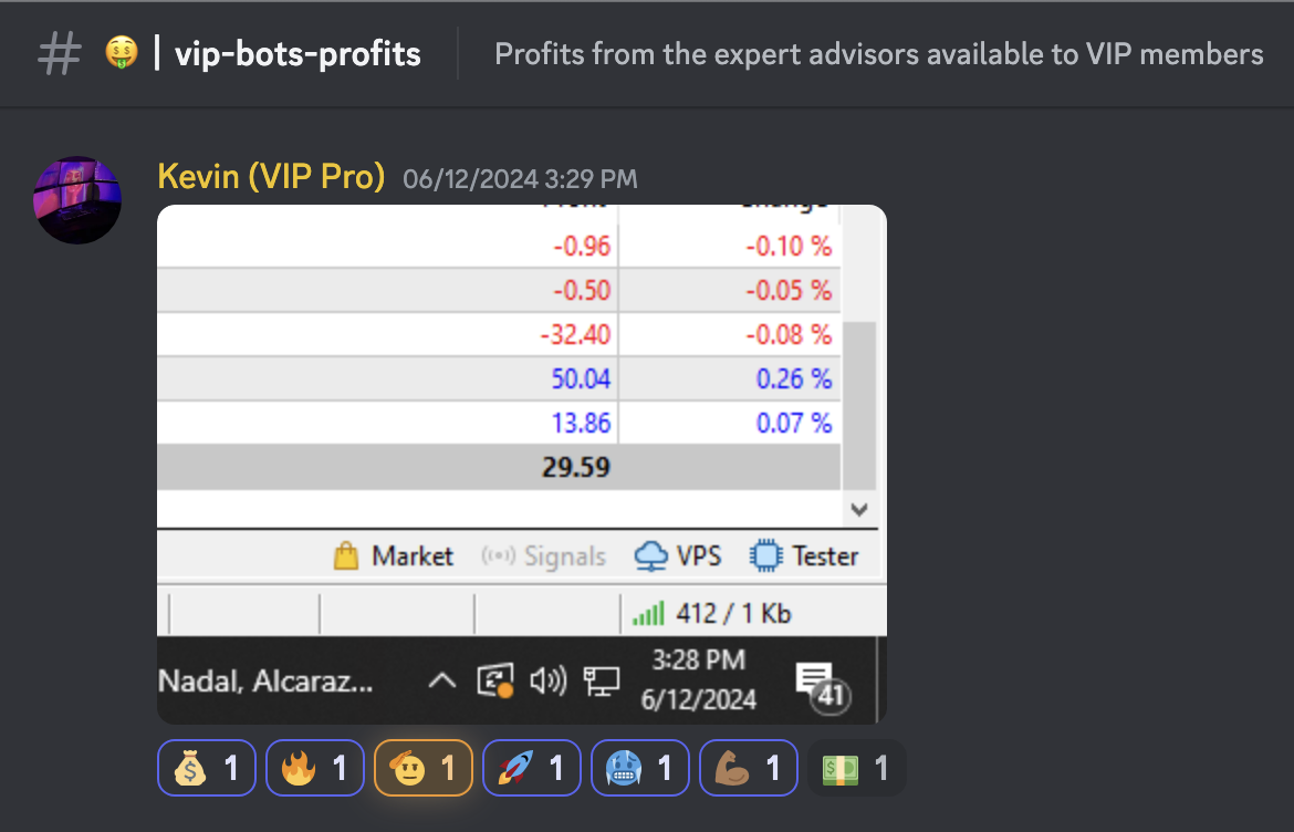 Trading Success Screenshot