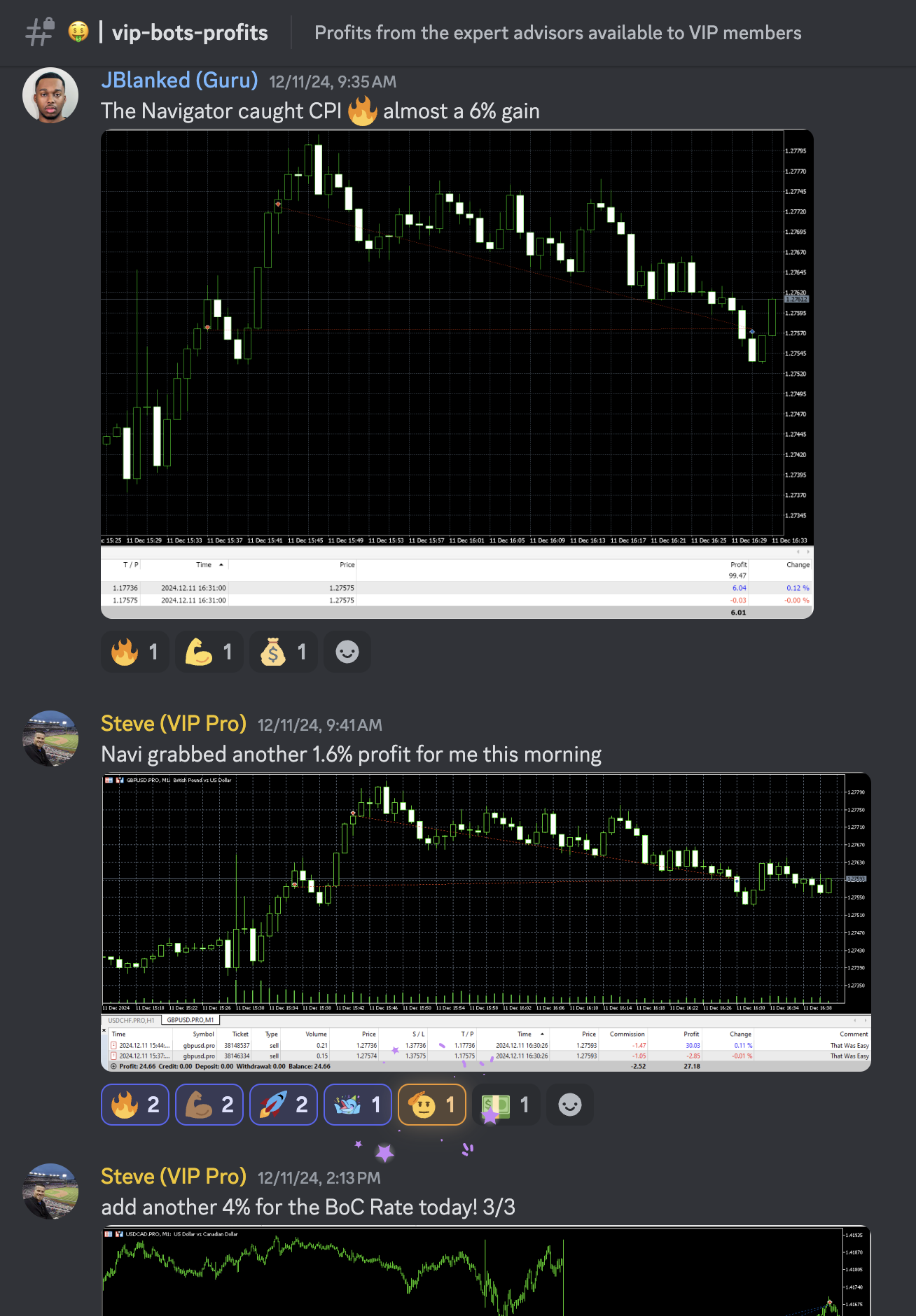 Trading Success Screenshot