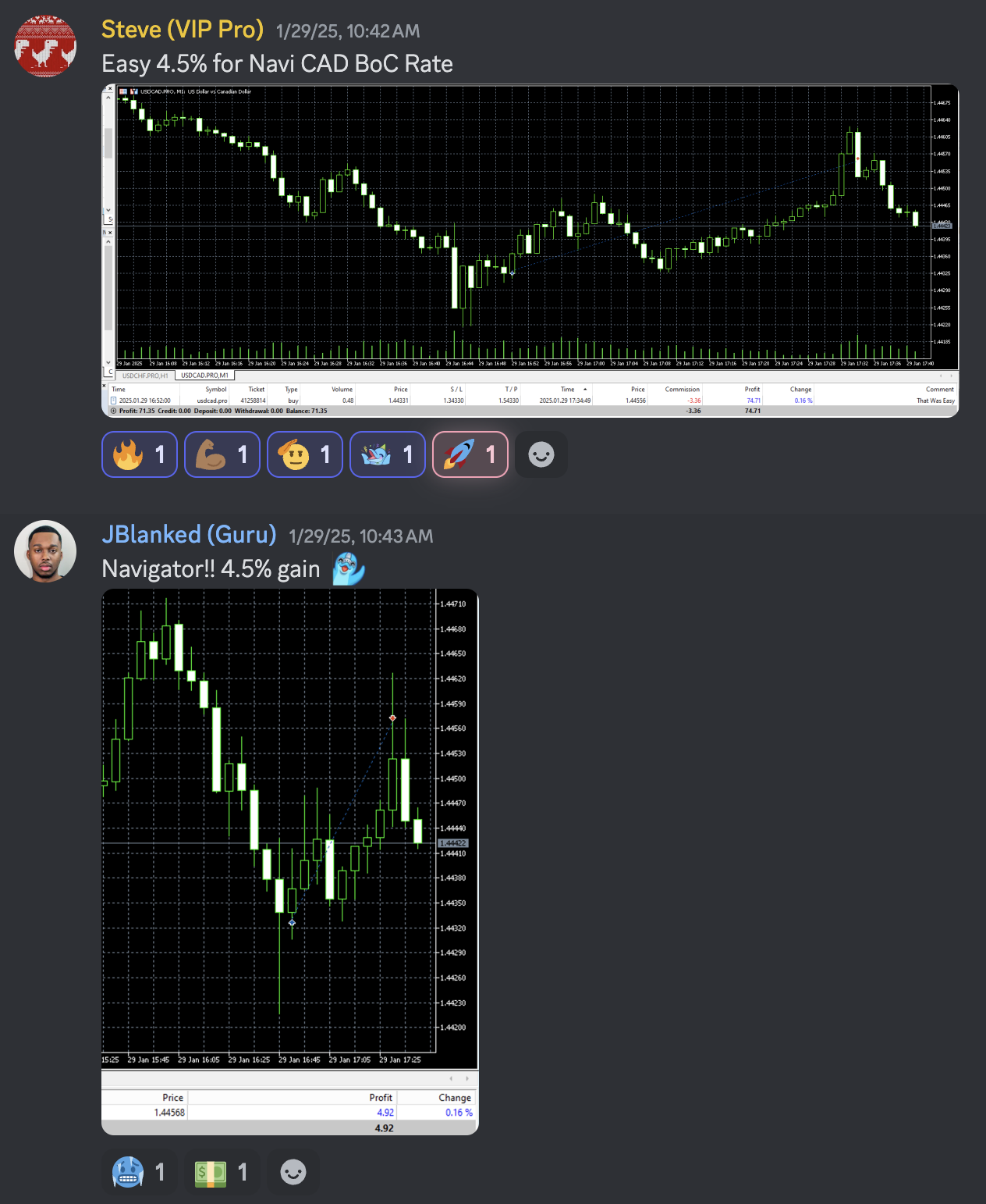 Trading Success Screenshot