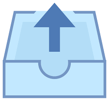 Outbox tray icon