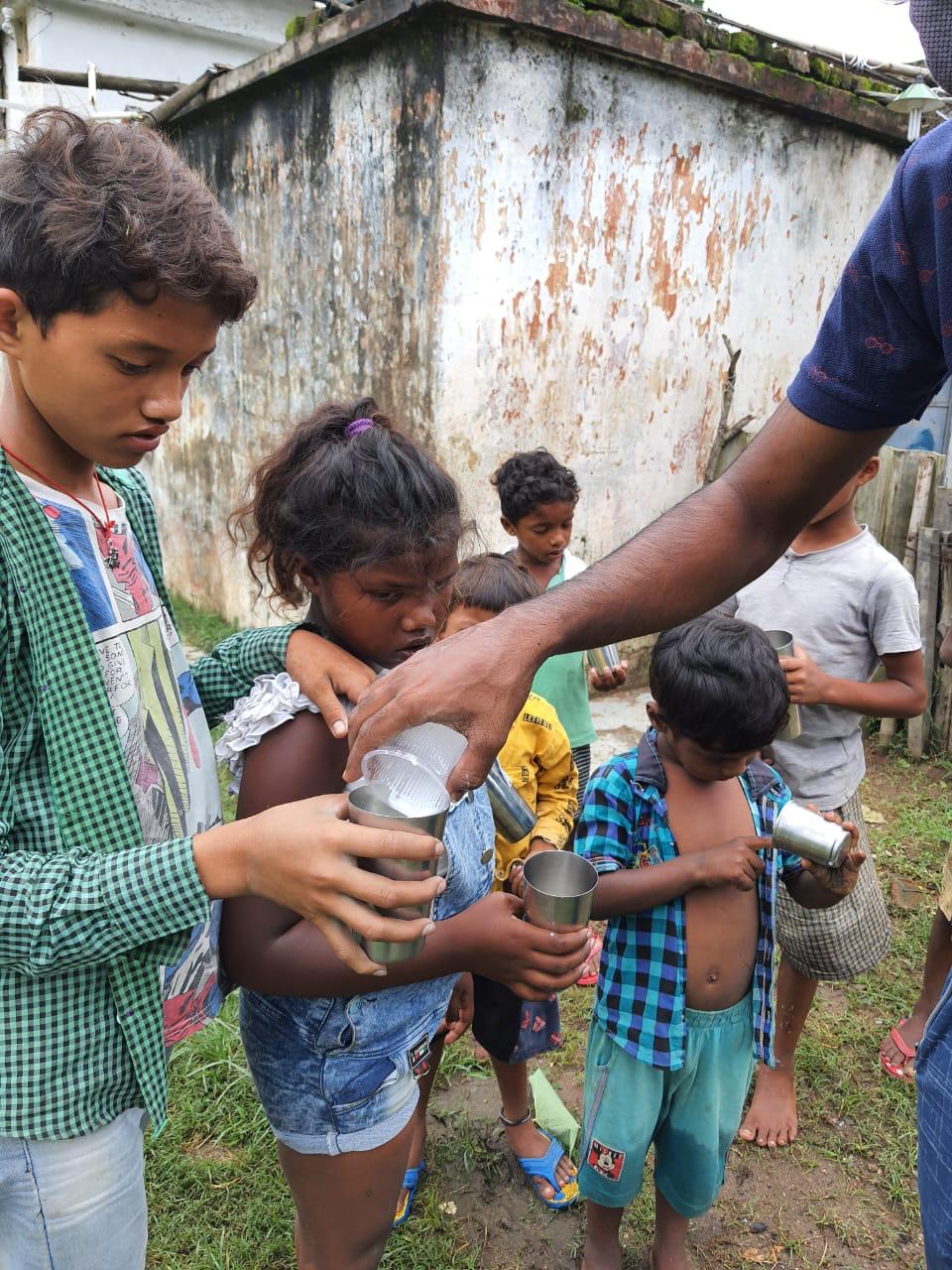 JOSHConnect Foundation Daily Milk Distribution to undernourished kids of Assam and Ranchi