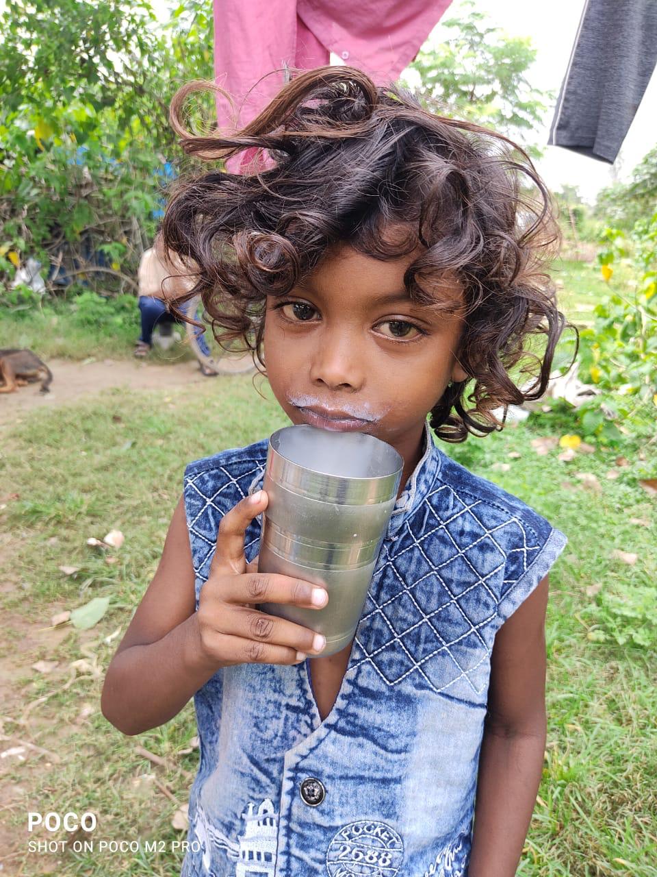 JOSHConnect Foundation Daily Milk Distribution to undernourished kids of Assam and Ranchi