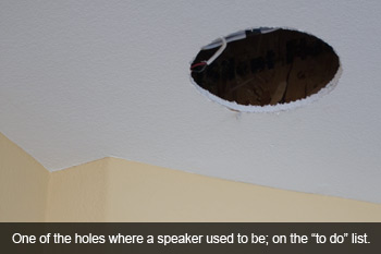 The missing speaker left a sizable hole